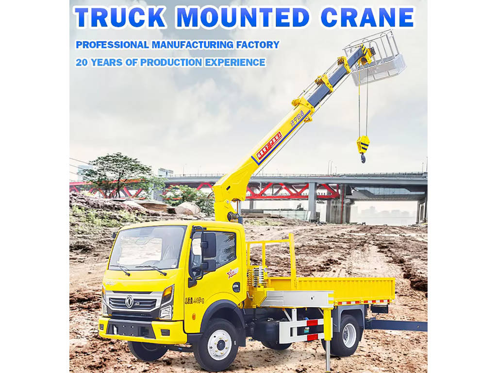 รถบรรทุกติดเครนกระเช้า 3 ตัน 3 ปอก