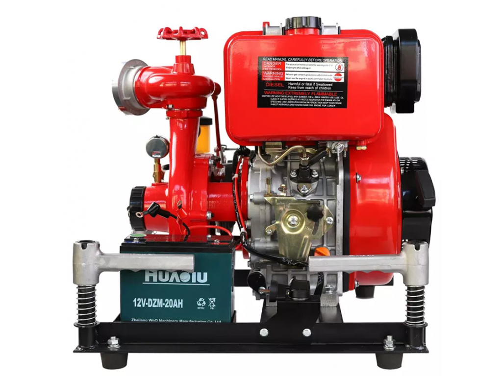 ปั๊มดับเพลิงหาบหาม ดีเซล 11 Hp