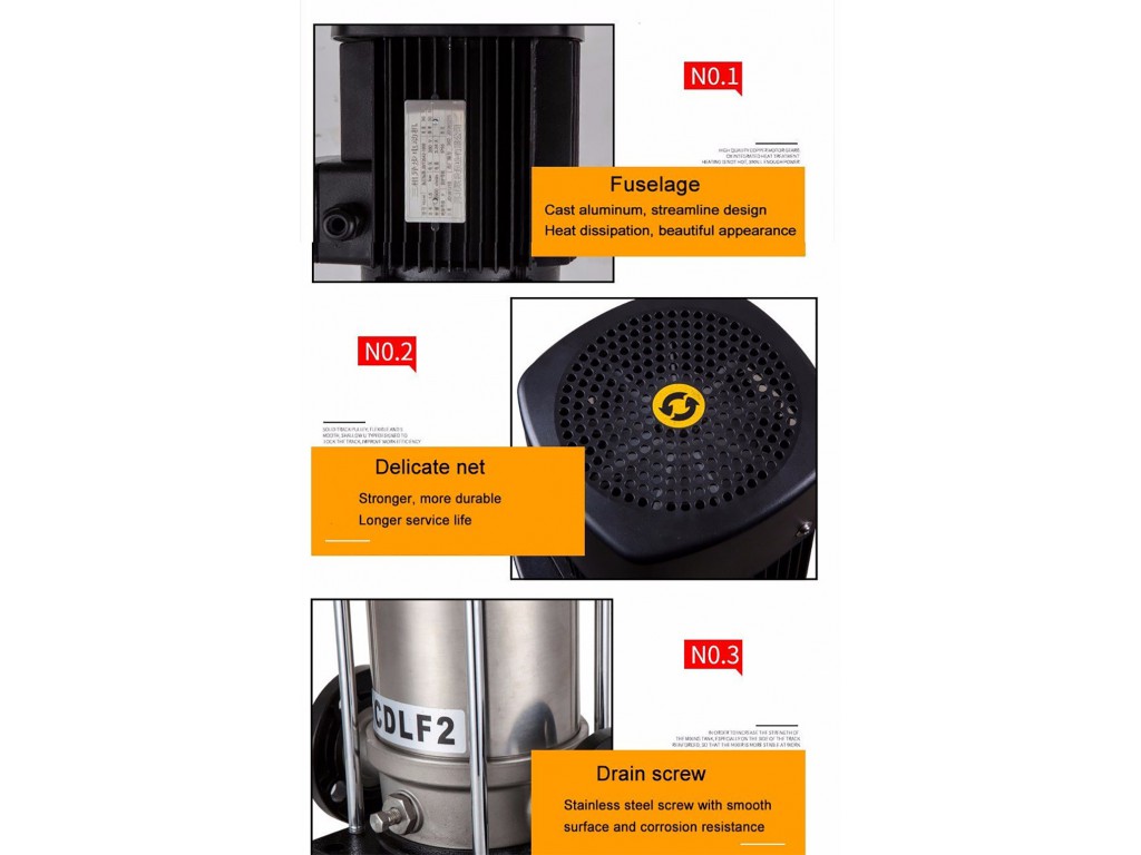 PP Plastic Vertical Pump DT-100VK-15