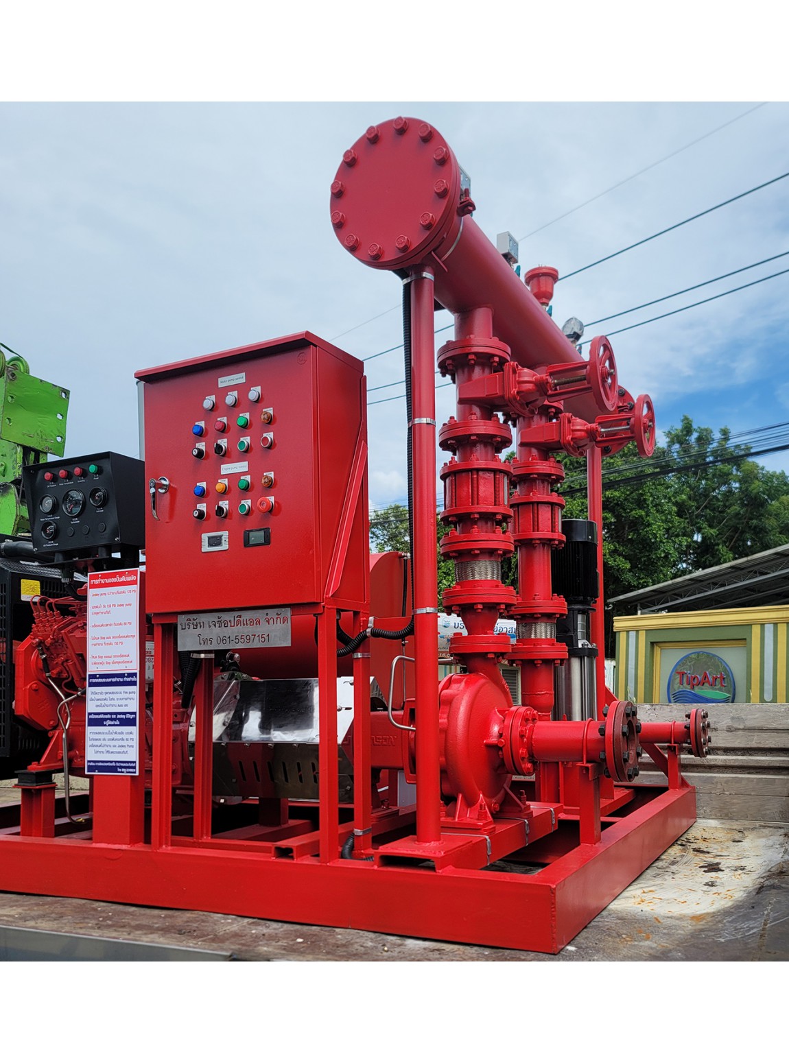 ปั๊มดับเพลิง 500GPM Cummins 4BTA 3.9-C105