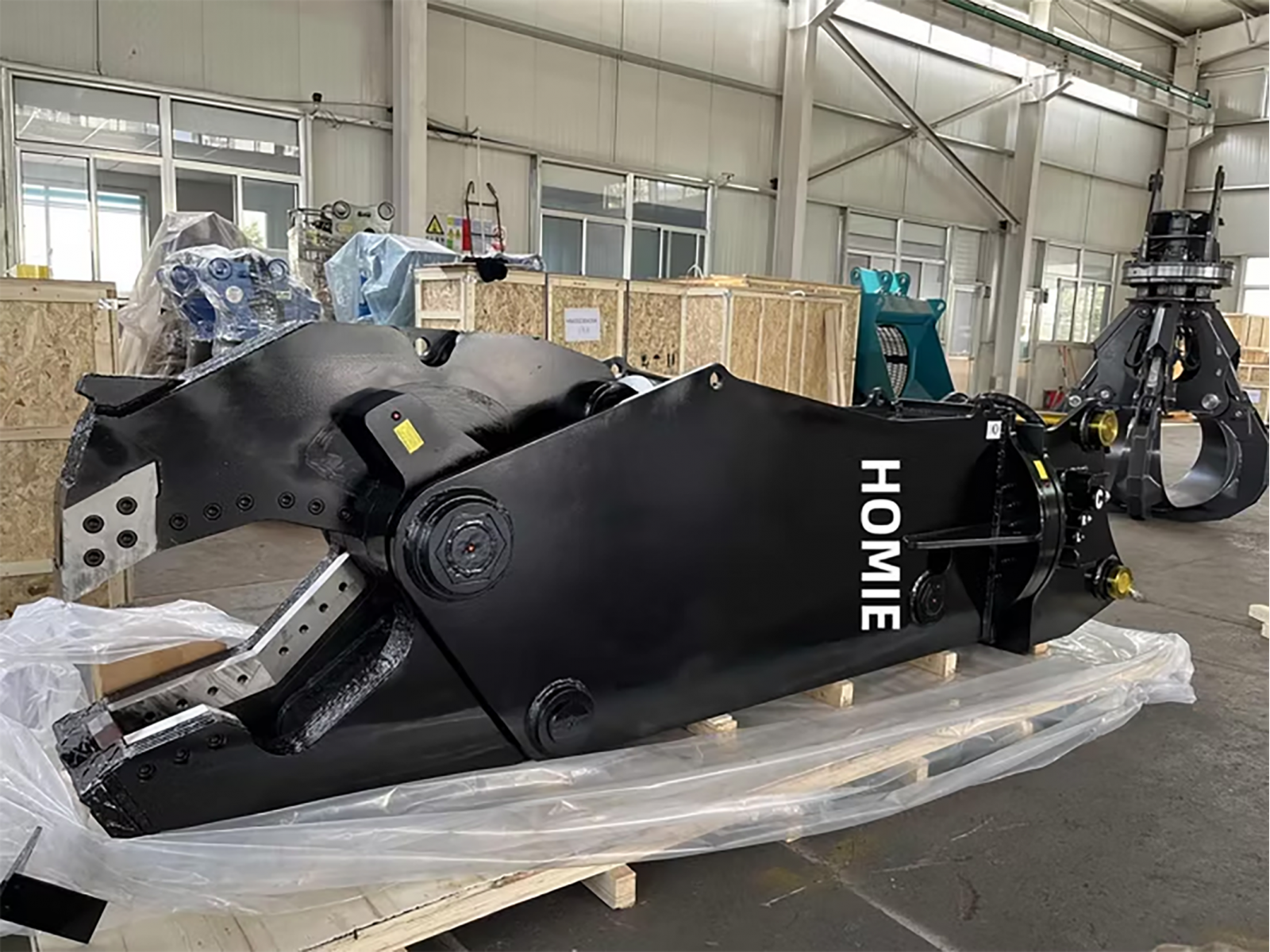 กรรไกรตัดเศษโลหะสำหรับติดรถแบคโฮ