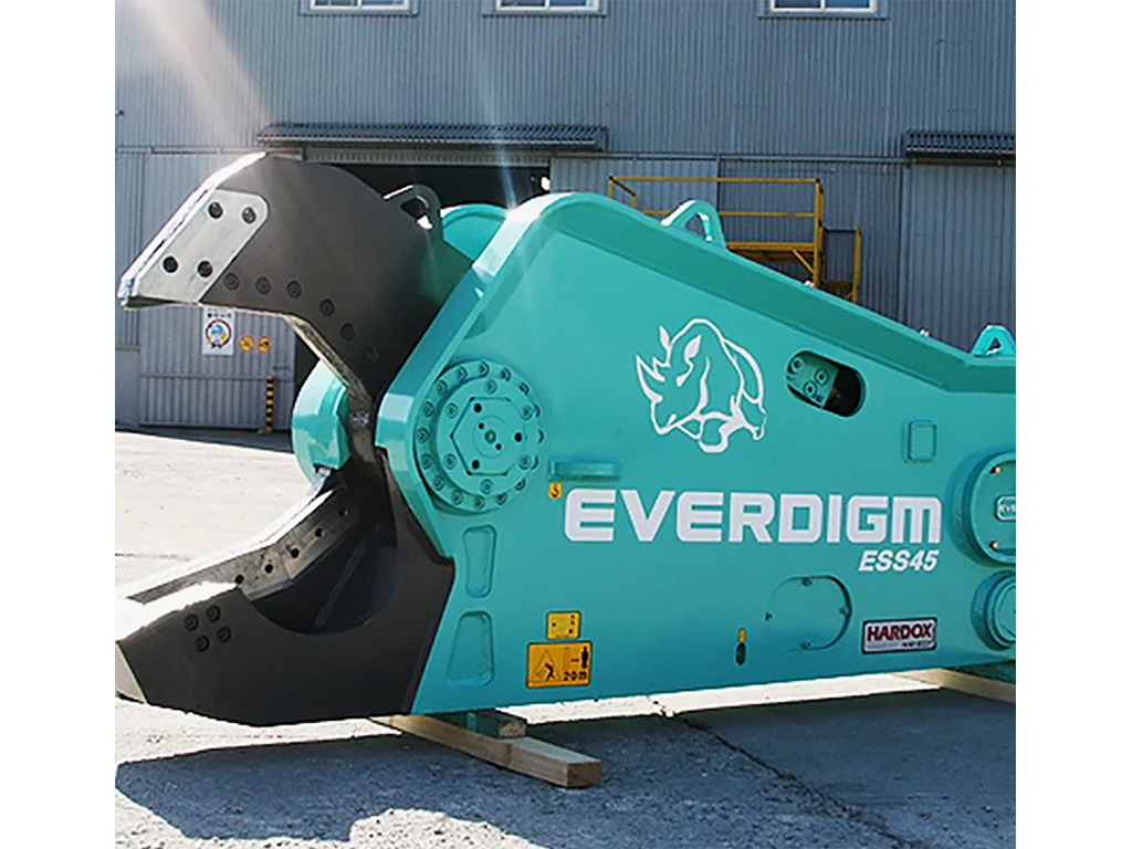 กรรไกรตัดเหล็ก ติดรถขุด ขนาด20ตัน