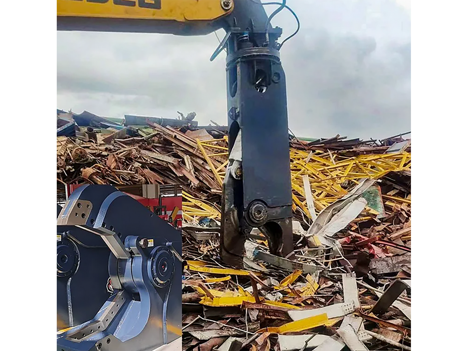 กรรไกรตัดเหล็กติดรถขุดขนาด 20 ตัน