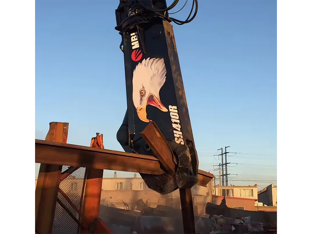 กรรไกรตัดเหล็ก ติดรถขุด ขนาด20ตัน