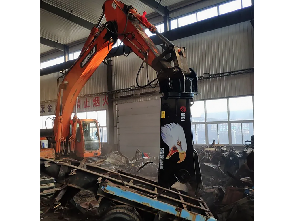 กรรไกรตัดเหล็ก ติดรถขุด ขนาด20ตัน