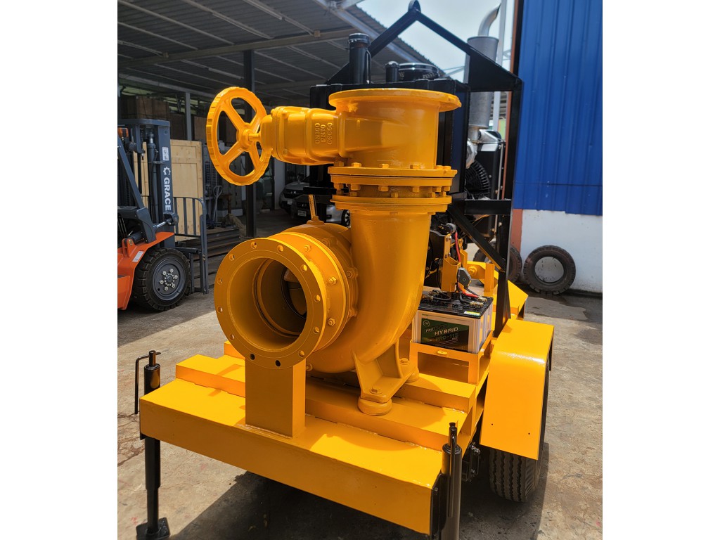 เครื่องสูบน้ำ 12 นิ้ว เครื่องยนต์ ดีเซล 150 แรงม้า