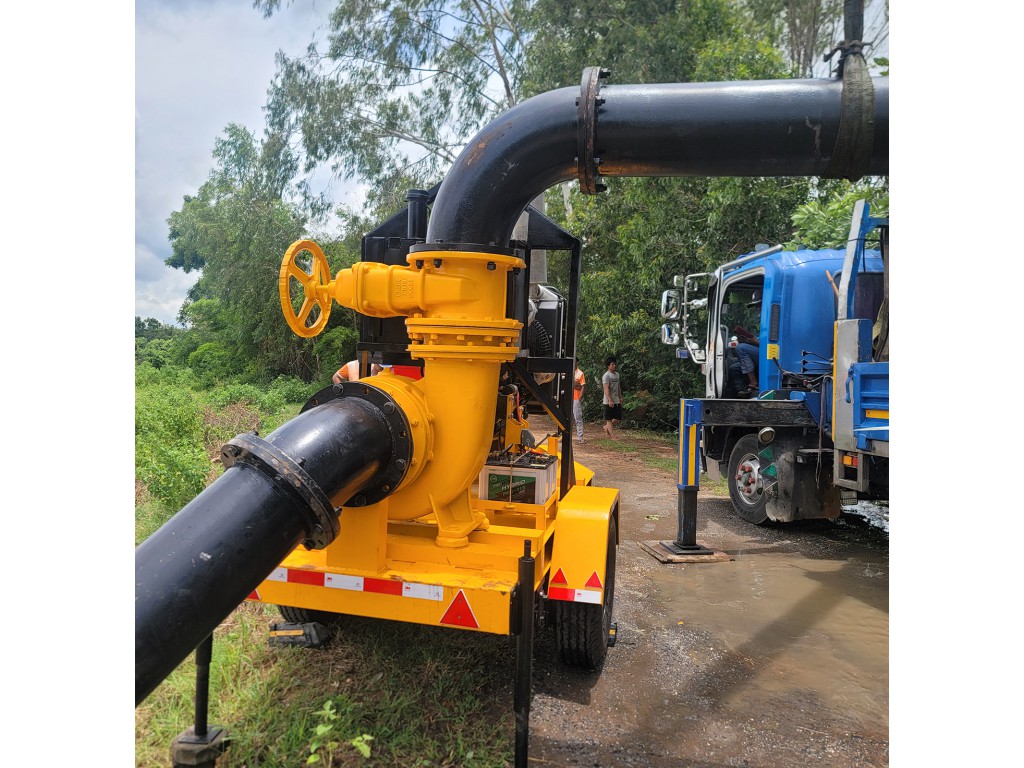 เครื่องสูบน้ำ 12 นิ้ว เครื่องยนต์ ดีเซล 150 แรงม้า