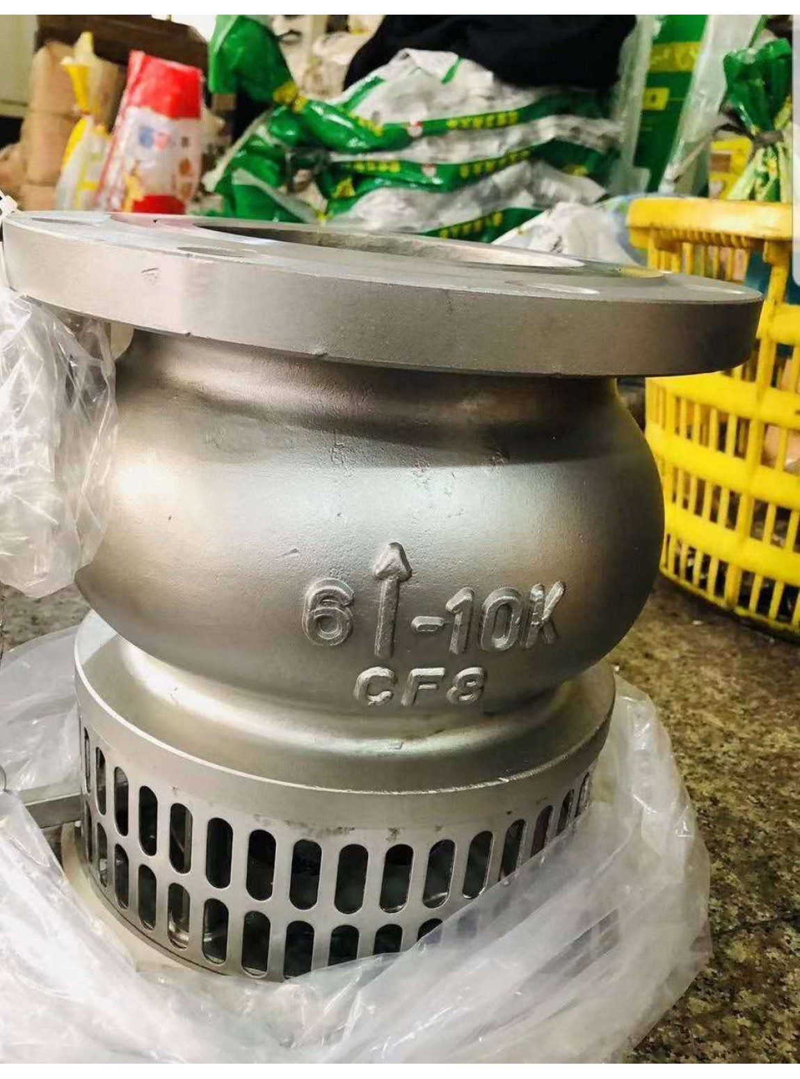 ฟุตวาล์วสแตนเลส 8 นิ้ว