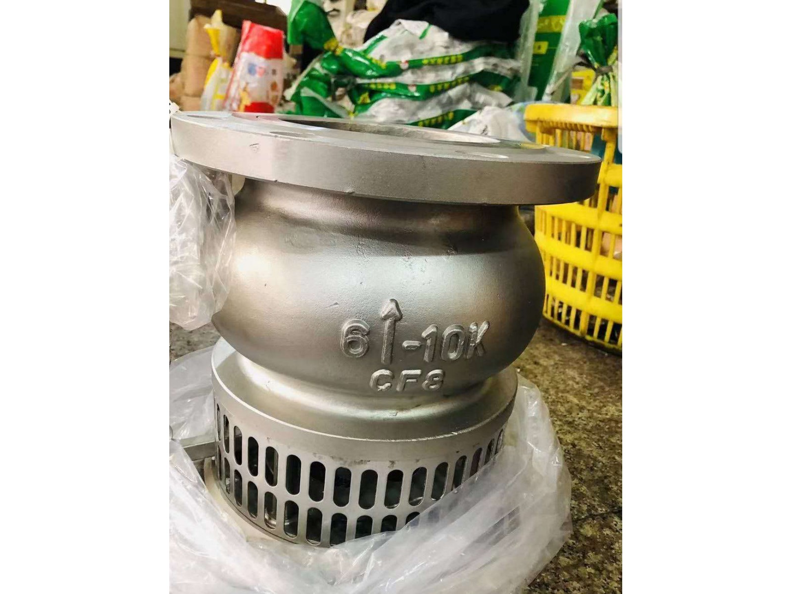 ฟุตวาล์วสแตนเลส 8 นิ้ว