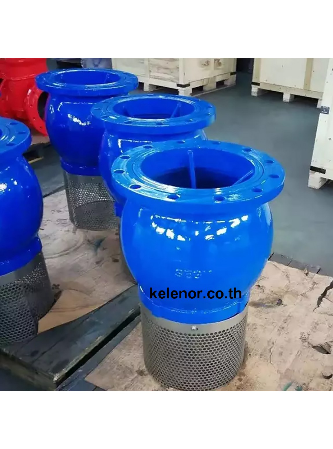 Foot valve ฟุตวาล์วเหล็ก หล่อ 14 นิ้ว