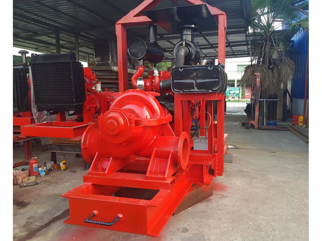 ปั๊มดับเพลิง ขนาดเล็ก พร้อมเครื่องยนต์ดีเซล