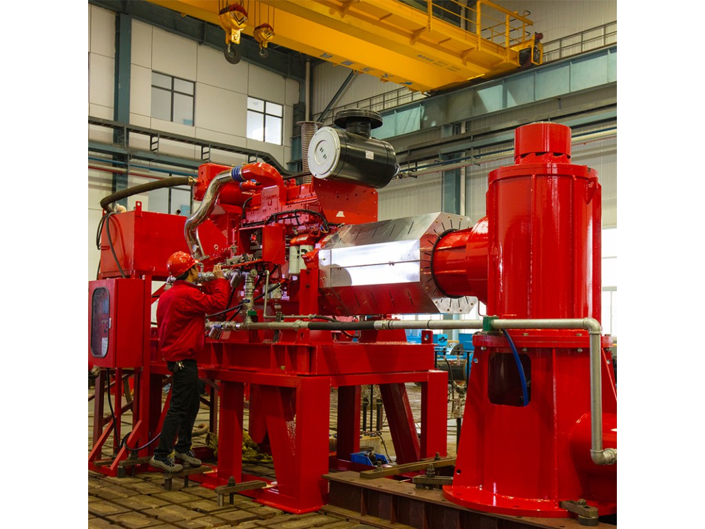 Vertical turbine fire pump
