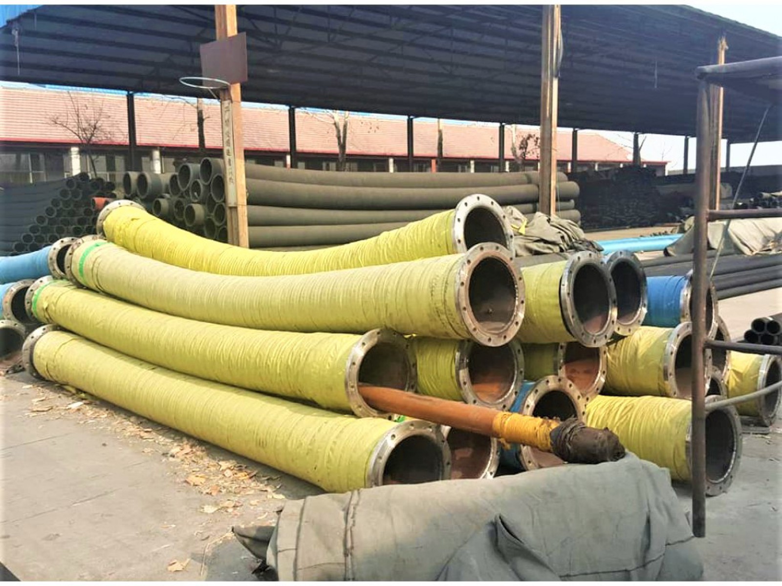 ท่อสูบน้ำตัวหนอน ขนาด 14 นิ้ว 4 เมตร