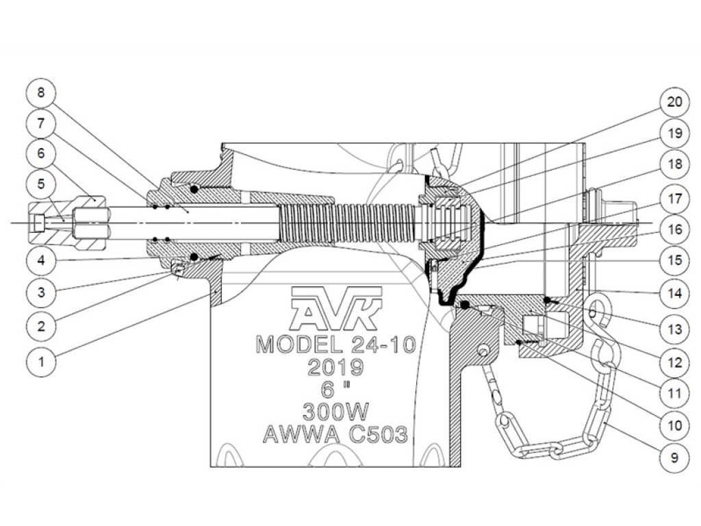 Wet Barrel Fire Hydrant DN150