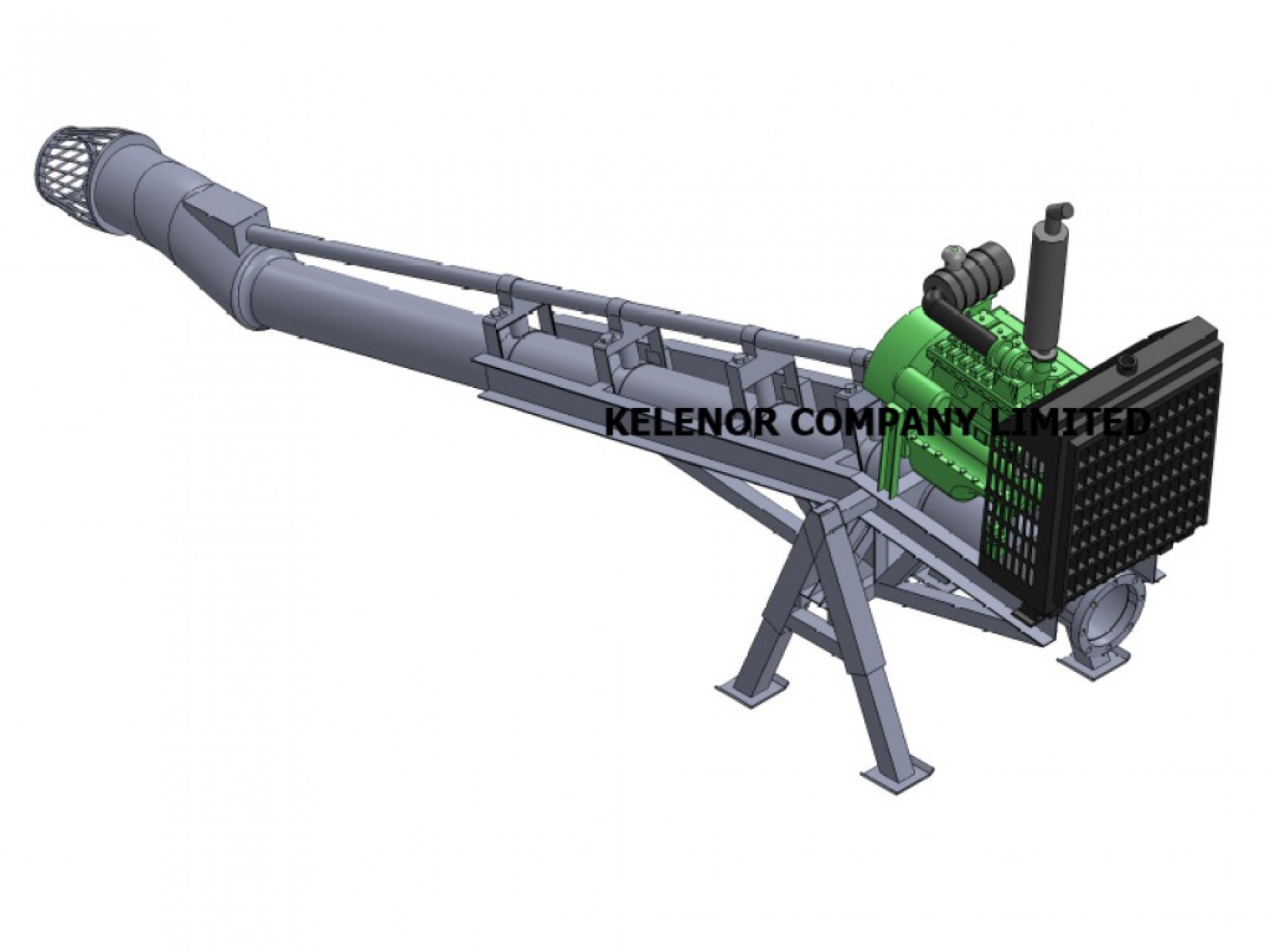 ท่อสูบน้ำพญานาค 12 นิ้ว ติดเครื่องยนต์ดีเซล