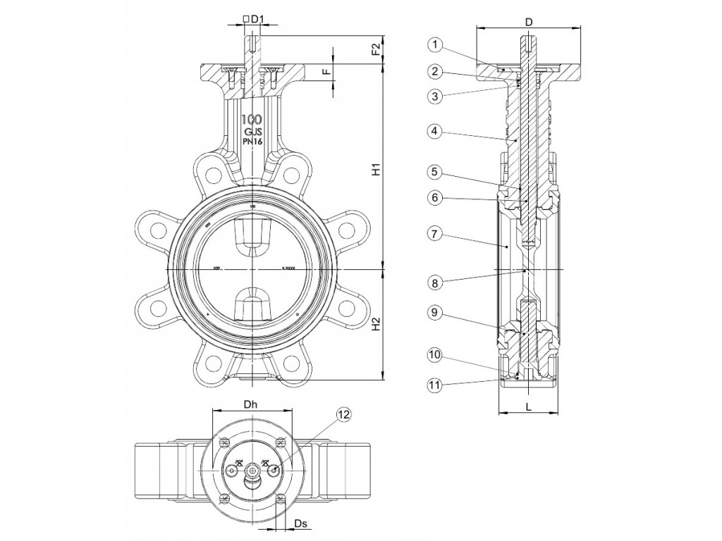 AVK Butterfly Valve PN16