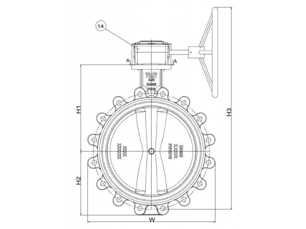 AVK Butterfly Valve PN16