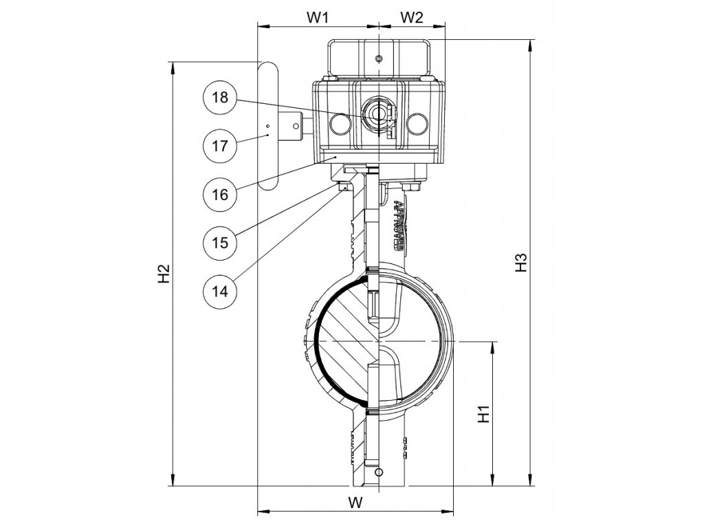 AVK Butterfly Valve UL/FM