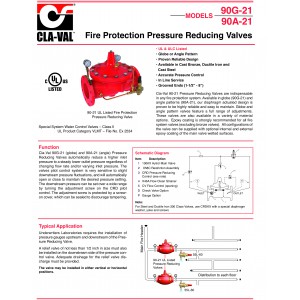 Pressure Reducing Valve “CLA-VAL” 90A-21