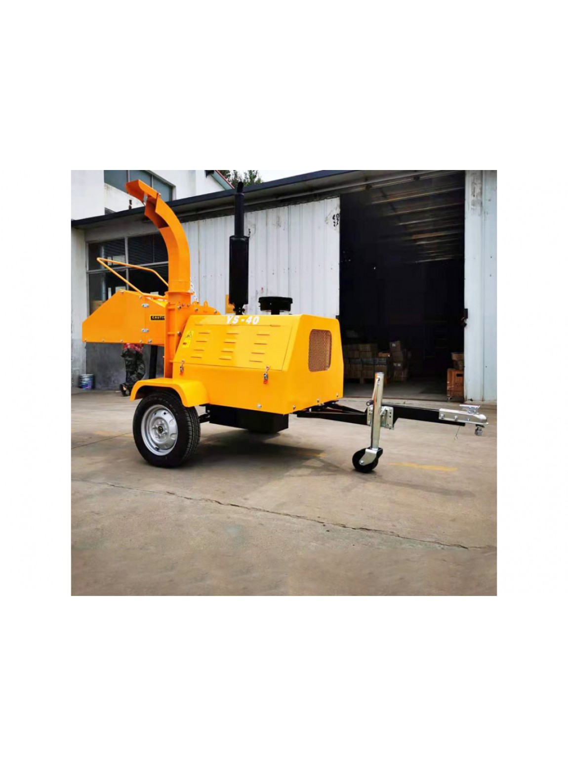 40 แรงม้า เครื่องย่อยกิ่งไม้