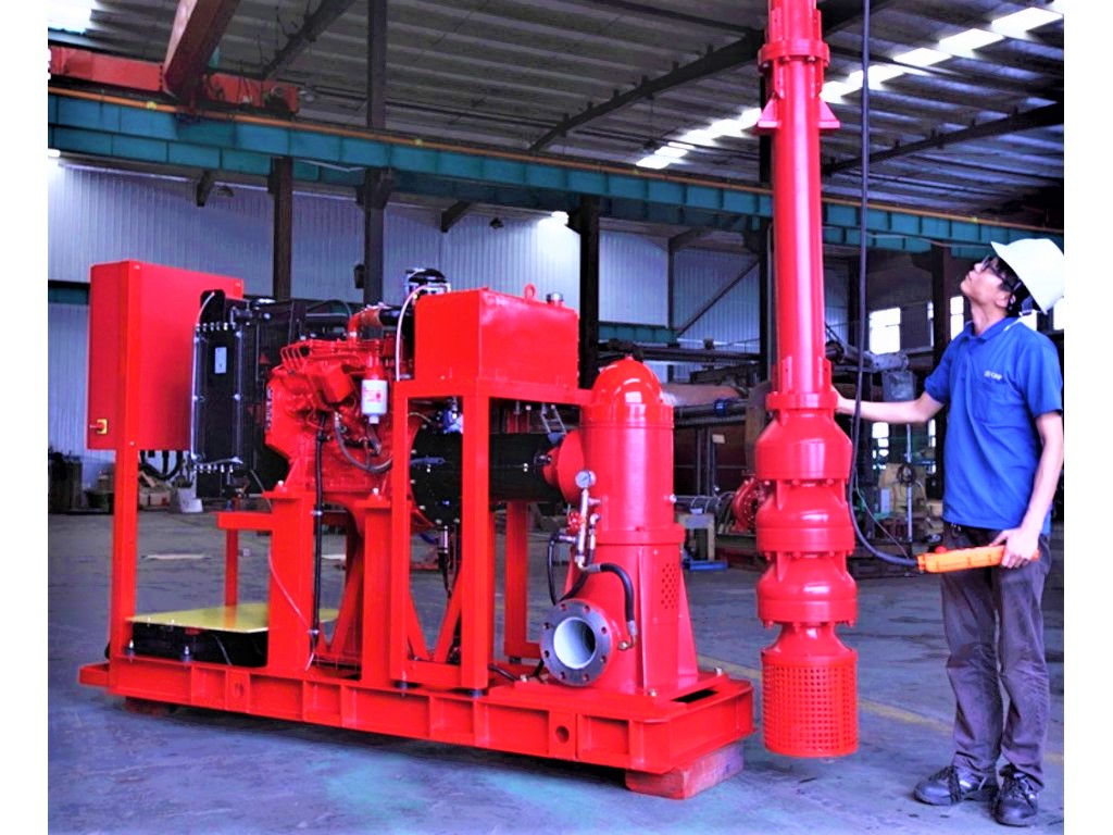 Vertical turbine fire pump