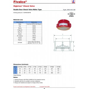 เช็ควาล์ว FIVALCO