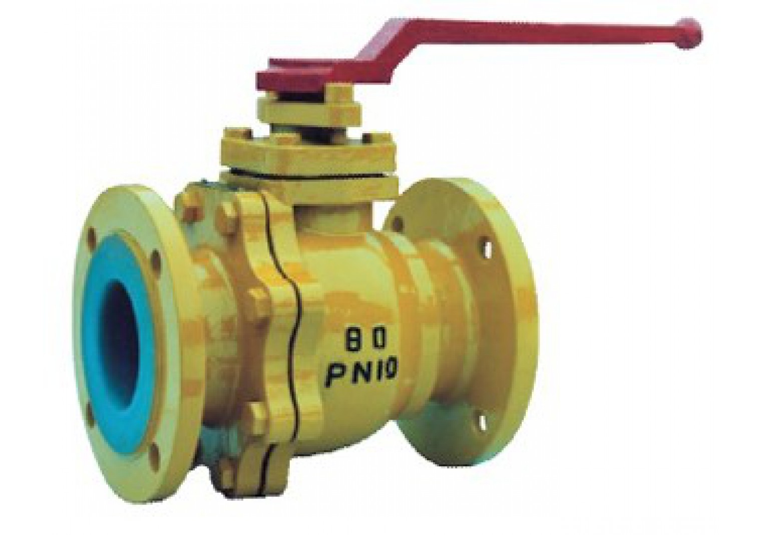Fluoroplastic ball valve Q41F-10C 