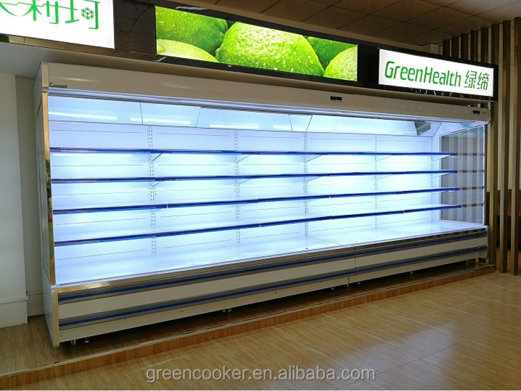 ตู้เย็น 5 ชั้นเปิดหน้าจอ ตู้เย็น Supermarket
