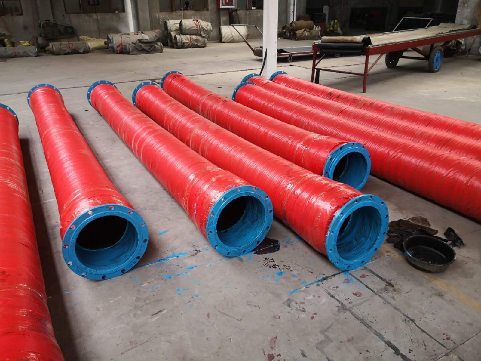 ท่อยางส่งน้ำตัวหนอน 12 นิ้ว 4 เมตร หนา 30 มม.