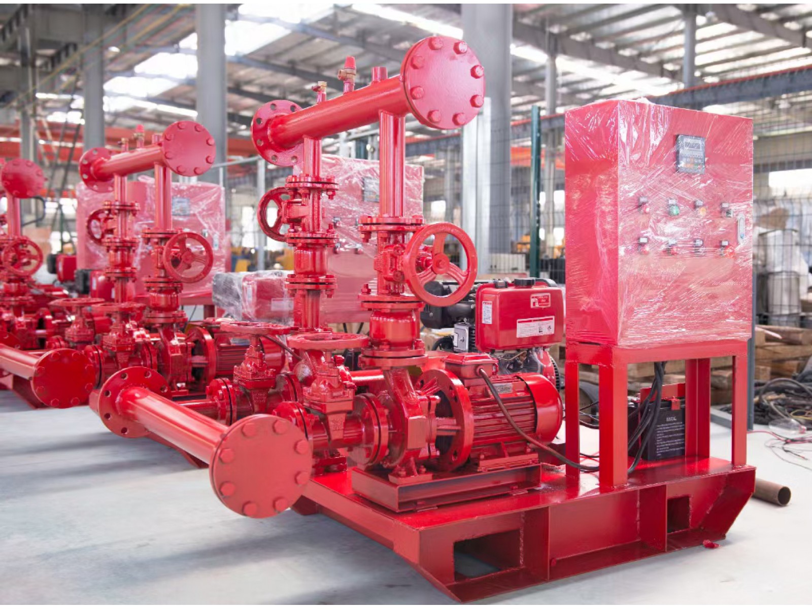 ปั๊มดับเพลิง ขนาดเล็ก พร้อมเครื่องยนต์ดีเซล